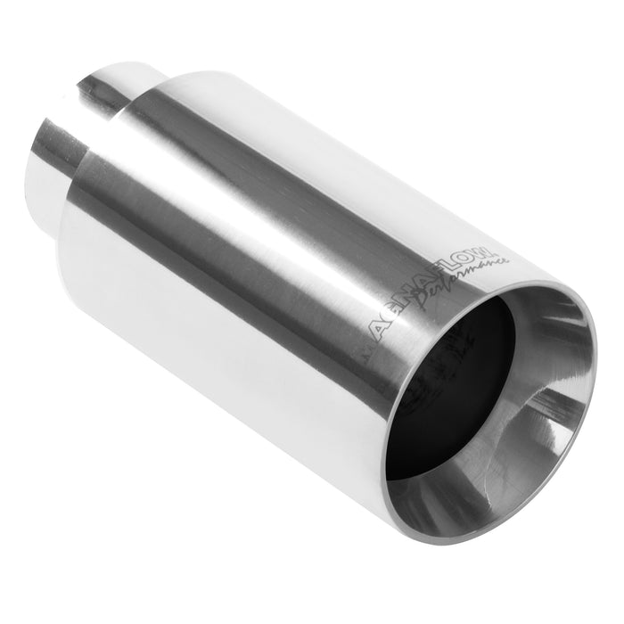 MagnaFlow Exhaust Products 35125 Single Exhaust Tip-2.25in. Inlet/3.5in. Outlet - Truck Part Superstore