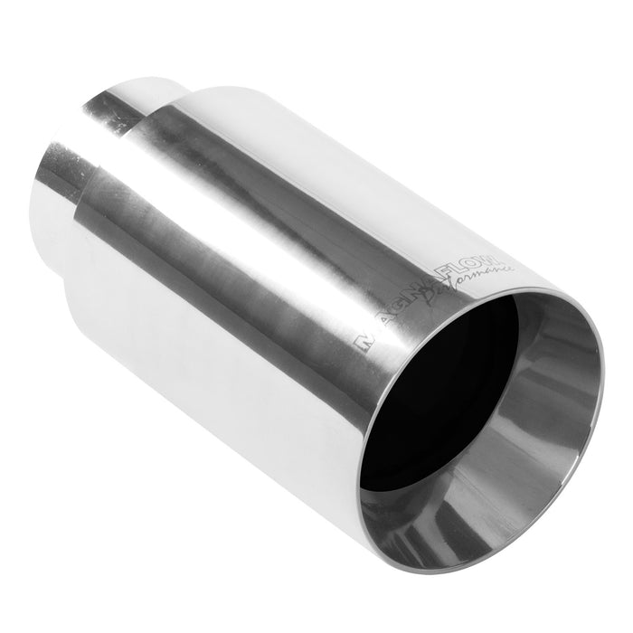 MagnaFlow Exhaust Products 35126 Single Exhaust Tip-2.25in. Inlet/4in. Outlet - Truck Part Superstore