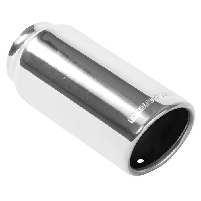 MagnaFlow Exhaust Products 35131 Single Exhaust Tip-2.25in. Inlet/3in. Outlet - Truck Part Superstore