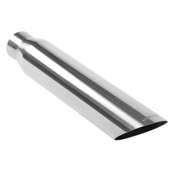 MagnaFlow Exhaust Products 35138 Single Exhaust Tip-2.5in. Inlet/3in. Outlet - Truck Part Superstore