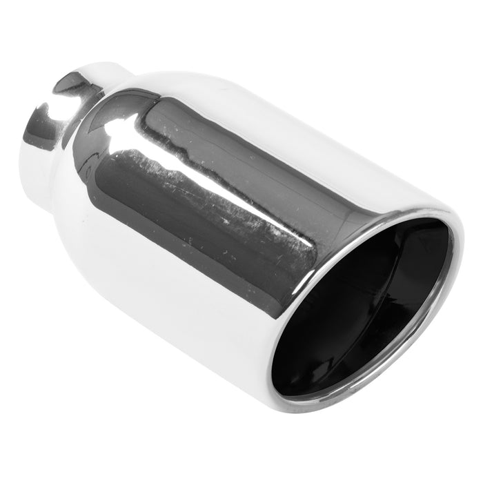 MagnaFlow Exhaust Products 35164 Single Exhaust Tip-2.25in. Inlet/4in. Outlet - Truck Part Superstore