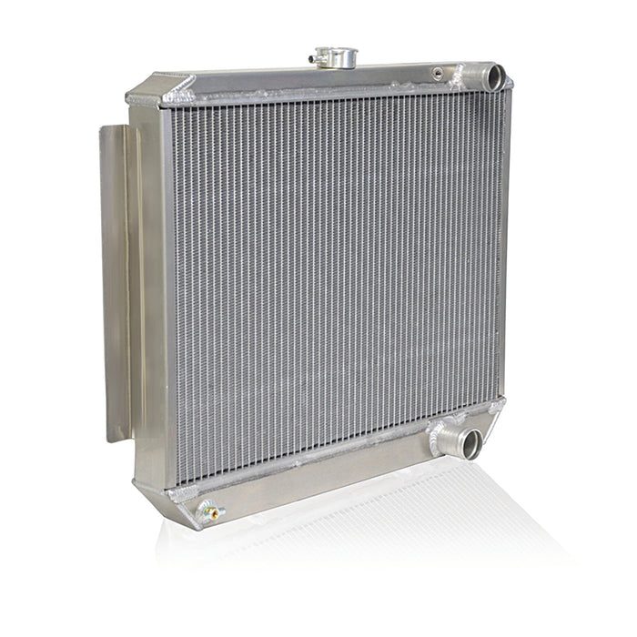 Be Cool 35200 Radiator Downflow w/Dual 1 Inch Core 26.00 W x 21.00 Inch H for LS Swap Qualifier Natural Finish Be Cool Radiator - Truck Part Superstore
