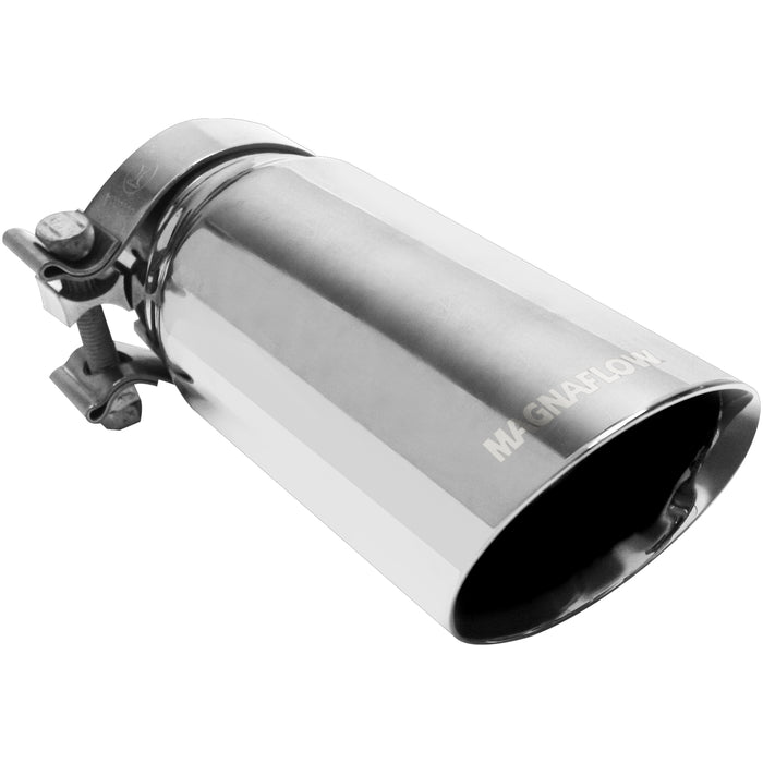 MagnaFlow Exhaust Products 35210 Single Exhaust Tip-2.75in. Inlet/3.5in. Outlet - Truck Part Superstore