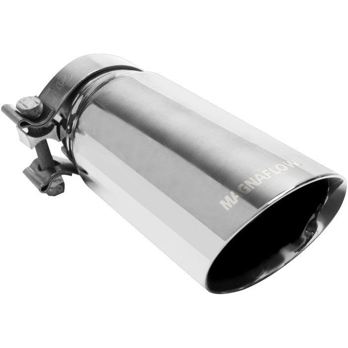 MagnaFlow Exhaust Products 35211 Single Exhaust Tip-3in. Inlet/3.5in. Outlet - Truck Part Superstore