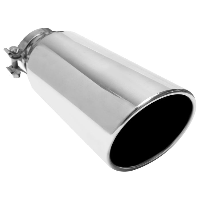 MagnaFlow Exhaust Products 35212 Single Exhaust Tip-3in. Inlet/4in. Outlet - Truck Part Superstore