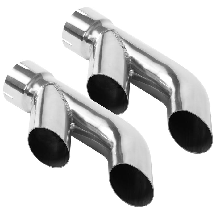 MagnaFlow Exhaust Products 35218 Exhaust Tip Set-Turn Down-2.50In. - Truck Part Superstore