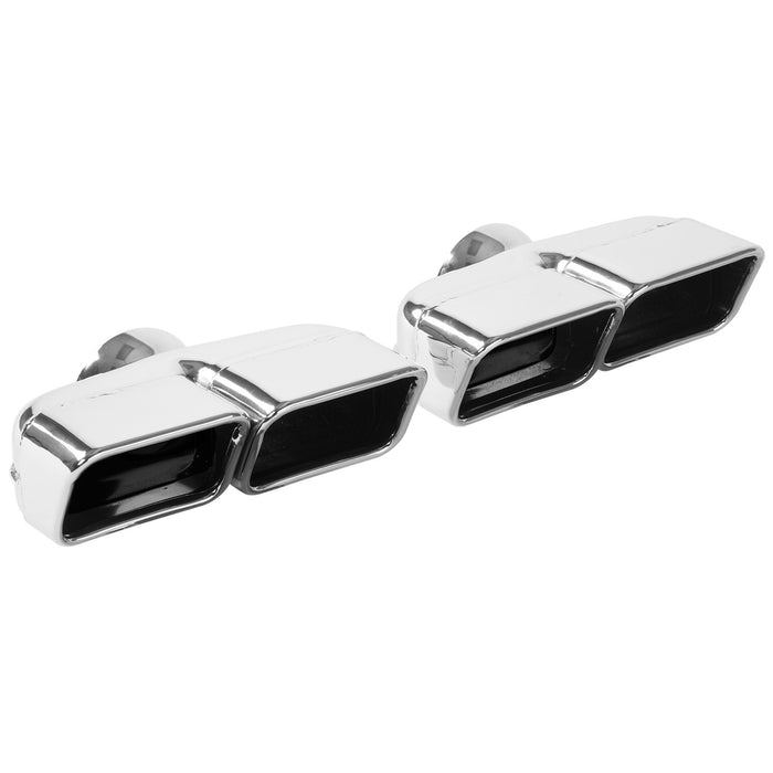 MagnaFlow Exhaust Products 35221 Exhaust Tip Set-Quad Rectangle-2.75In. - Truck Part Superstore