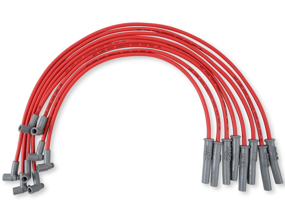 MSD 35379 Custom Spark Plug Wire Set; 8.5mm; w/HEI Cap; OEM Cut; - Truck Part Superstore
