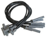 MSD 35383 Custom Spark Plug Wire Set; 8.5mm; Black; w/HEI Cap; OEM Cut; - Truck Part Superstore