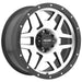 Pro Comp Alloy Wheels 3541-7983 Series 41 Phaser 17x9 with 6 on 5.5 Bolt Pattern 4.75 Backspace Machined Black with Stainless Steel Bolts Finish Pro Comp Alloy Wheels - Truck Part Superstore