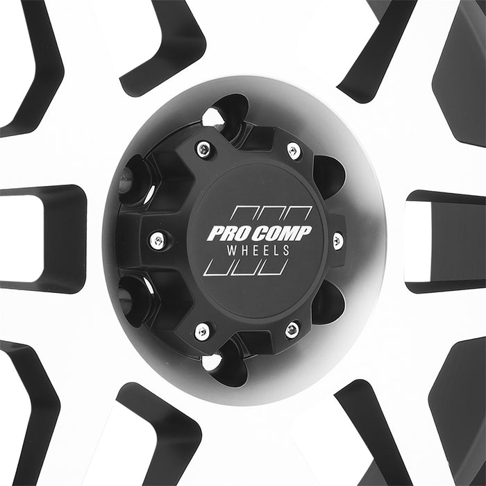 Pro Comp Alloy Wheels 3541-7983 Series 41 Phaser 17x9 with 6 on 5.5 Bolt Pattern 4.75 Backspace Machined Black with Stainless Steel Bolts Finish Pro Comp Alloy Wheels - Truck Part Superstore
