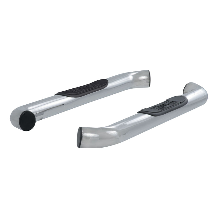 ARIES 35800-2 3in. Round Polished Stainless Side Bars; Select Jeep Wrangler JK - Truck Part Superstore