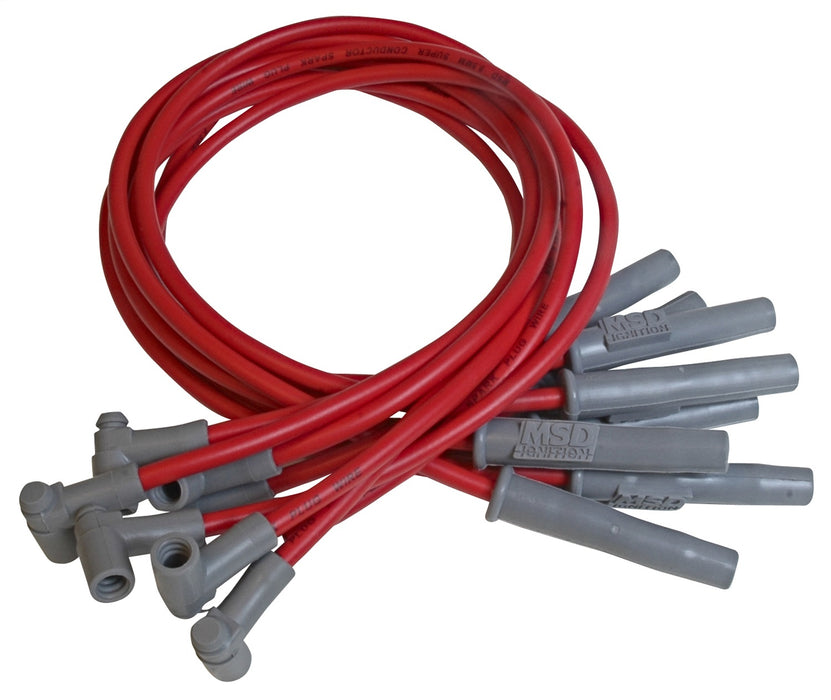 MSD 35859 Custom Spark Plug Wire Set; 8.5mm; w/HEI Cap; OEM Cut; - Truck Part Superstore