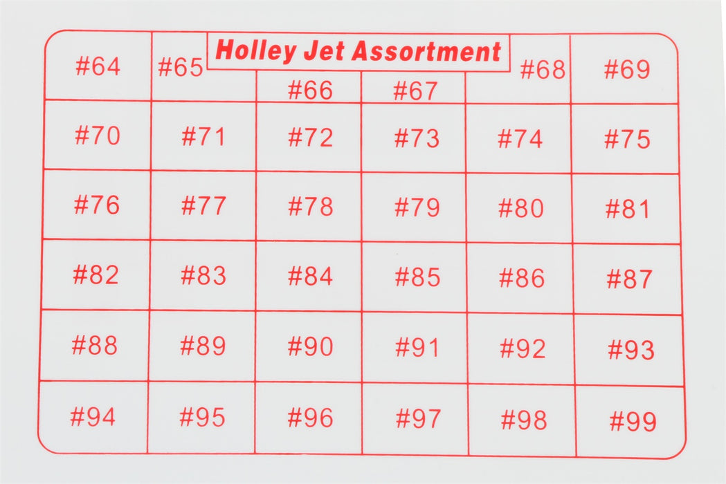 Holley 36-181 Jet Assortment Kit - Truck Part Superstore