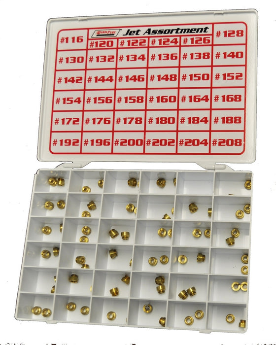 Quick Fuel Technology 36-236AQFT Carburetor Main Jet Assortment; Alcohol Jets; 116-208 Jet Numbers; 2 pc. Each; - Truck Part Superstore