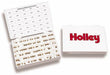 Holley 36-240 Air Bleed Assortment Kit; Fits w/4500 Dominator HP/4150 HP Carburetors; - Truck Part Superstore