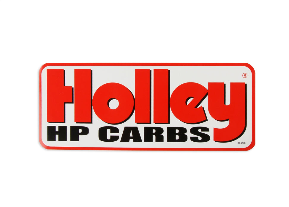 Holley 36-256 Decal; Holley HP Carbs; 32 Square in.; - Truck Part Superstore