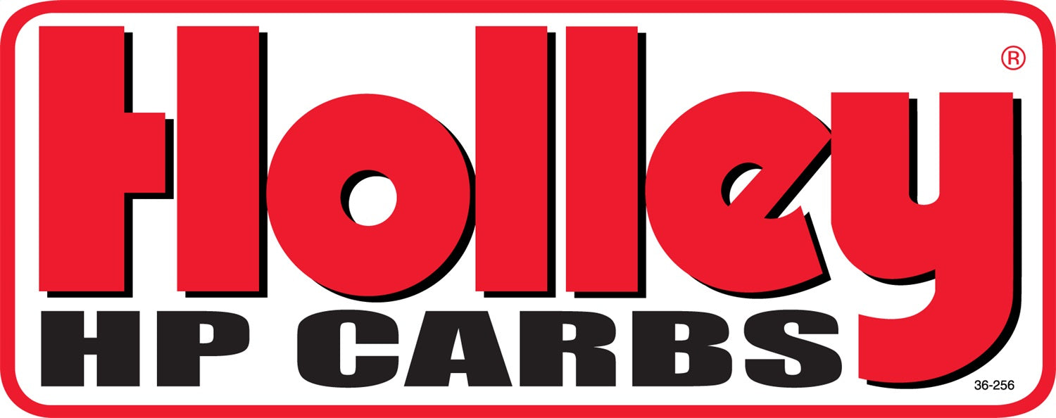 Holley 36-256 Decal; Holley HP Carbs; 32 Square in.; - Truck Part Superstore