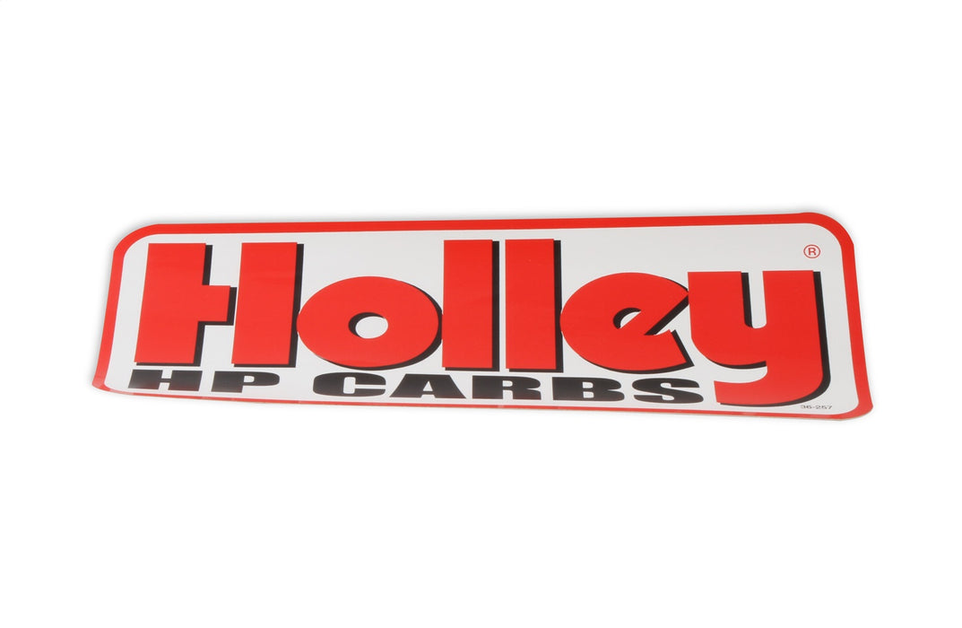 Holley 36-257 Decal; Holley HP Carbs; 26 Square in.; - Truck Part Superstore