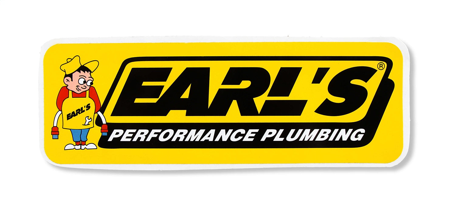 Earl's Performance 36-280 Earls Plumbing Decal; 26 Sq. In.; - Truck Part Superstore