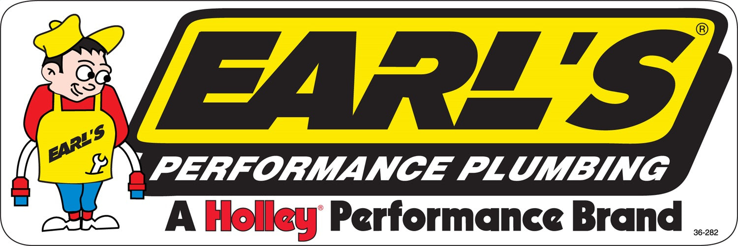 Earl's Performance 36-282 Earls Plumbing Decal; 36 Sq. In.; - Truck Part Superstore