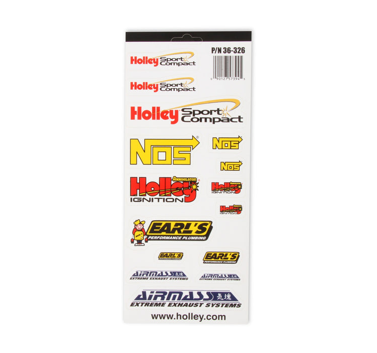 Holley 36-326 Decal; Holley Sport Compact Logos; Variety; - Truck Part Superstore