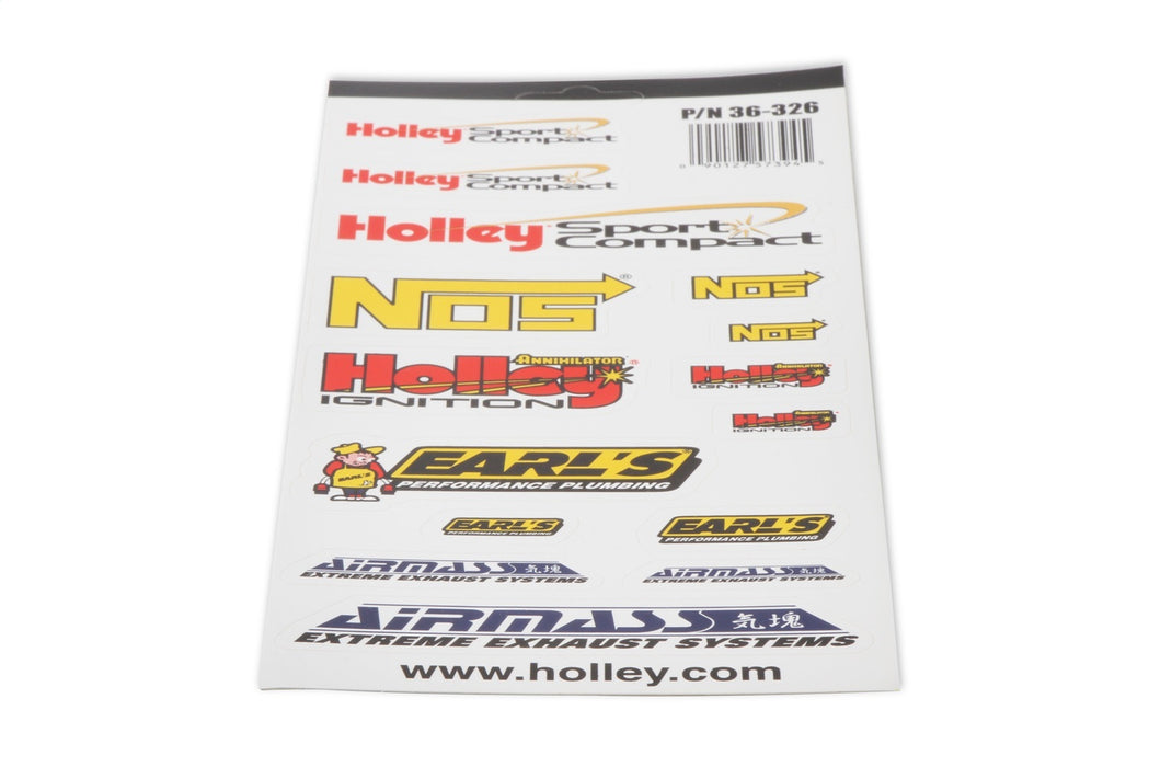 Holley 36-326 Decal; Holley Sport Compact Logos; Variety; - Truck Part Superstore
