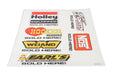 Holley 36-410 Decal; Holley Brand Sold Here Sticker Sheet; 13 in. x 18 in.; - Truck Part Superstore
