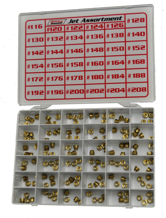 Quick Fuel Technology 36-436AQFT Carburetor Main Jet Assortment; Alcohol Jets; 116-208 Jet Numbers; 4 pc. Each; - Truck Part Superstore