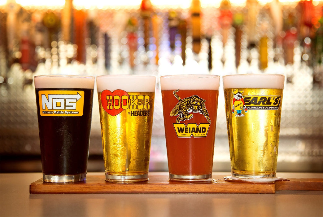 Holley 36-441 Holley Logo Pub Glass Assortment - Truck Part Superstore