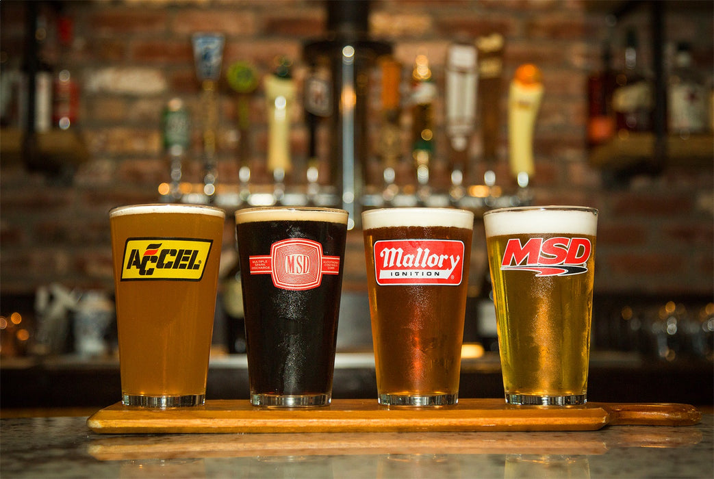 Holley 36-454 Holley Logo Pub Glass Assortment - Truck Part Superstore
