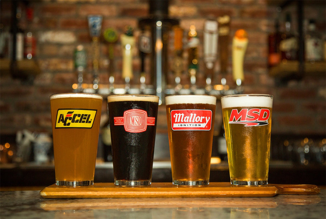 Holley 36-454 Holley Logo Pub Glass Assortment - Truck Part Superstore