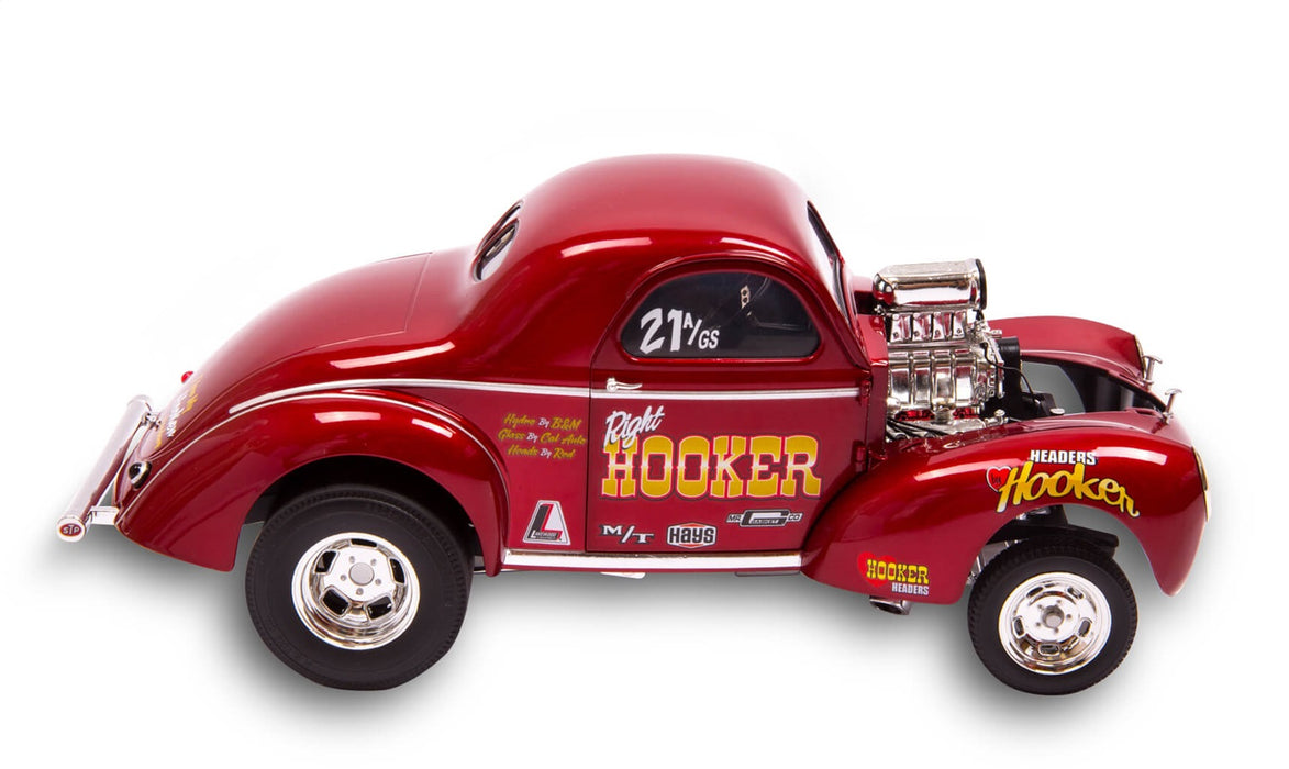 Holley 36-463 1941 Willys Gasser 1:18 Die Cast Model Car; Limited Edition; Red; - Truck Part Superstore