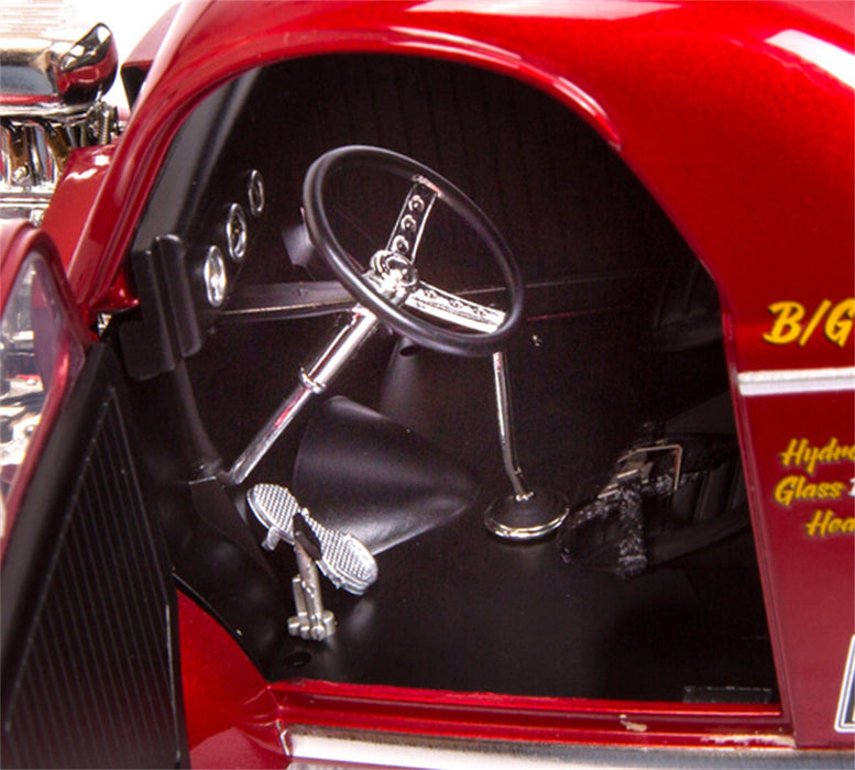 Holley 36-463 1941 Willys Gasser 1:18 Die Cast Model Car; Limited Edition; Red; - Truck Part Superstore
