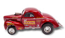 Holley 36-463 1941 Willys Gasser 1:18 Die Cast Model Car; Limited Edition; Red; - Truck Part Superstore