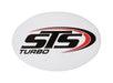 Holley 36-468 STS Turbo Decal; Red/Black; 6.00 in Wide x 4.00 in. Tall; STS Turbo Logo; - Truck Part Superstore
