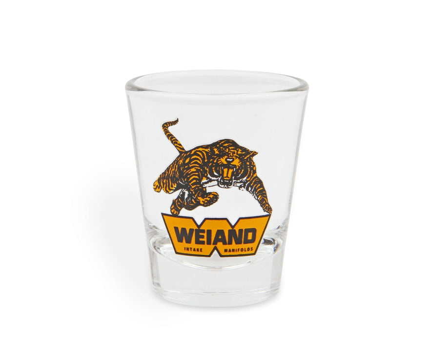 Holley 36-490 Shot Glass; 2 oz.; w/Weiand Tiger Logo; Sold Individually; - Truck Part Superstore