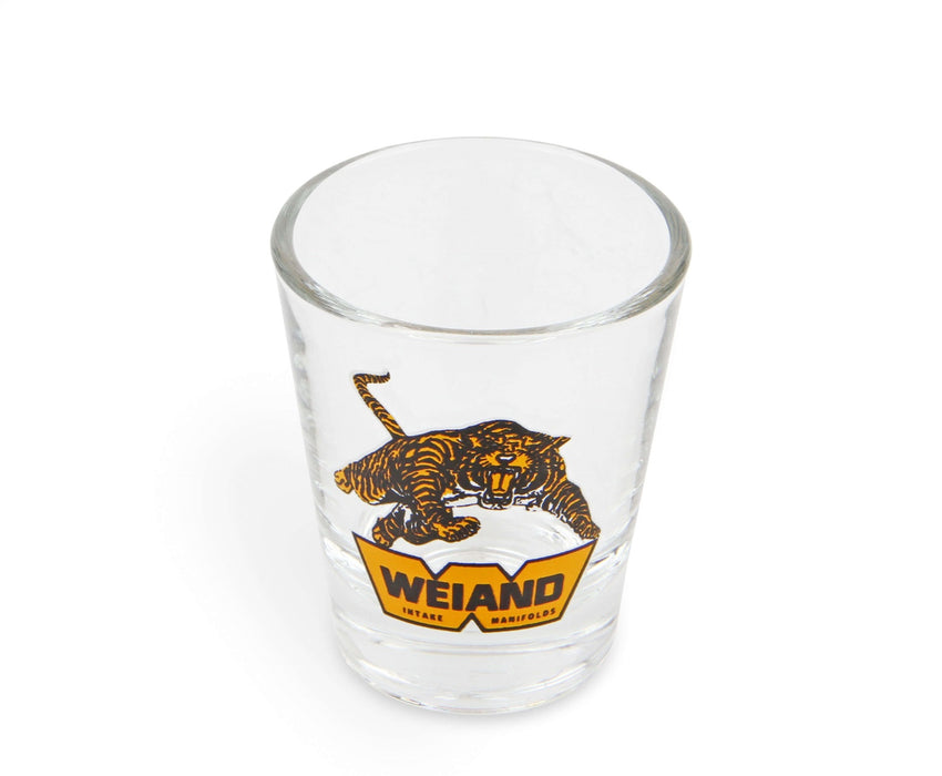 Holley 36-490 Shot Glass; 2 oz.; w/Weiand Tiger Logo; Sold Individually; - Truck Part Superstore