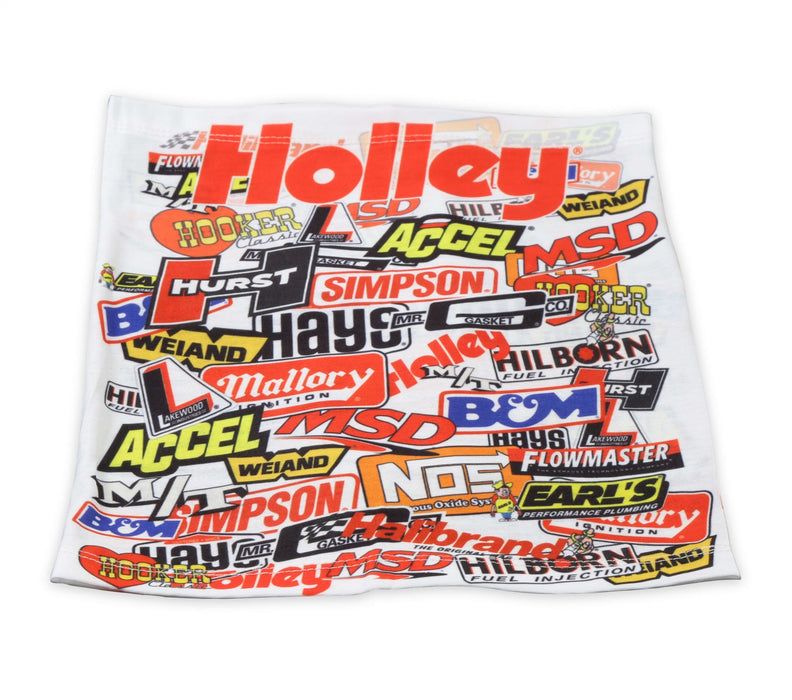 Holley 36-514 Holley Neck Gaiter; Stickerbomb; White; - Truck Part Superstore