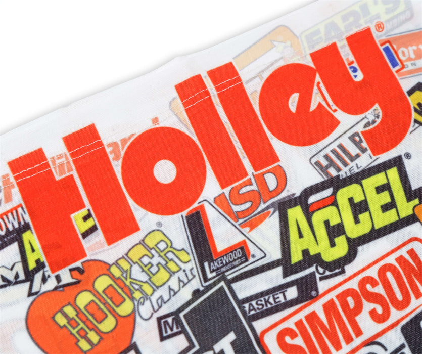 Holley 36-514 Holley Neck Gaiter; Stickerbomb; White; - Truck Part Superstore