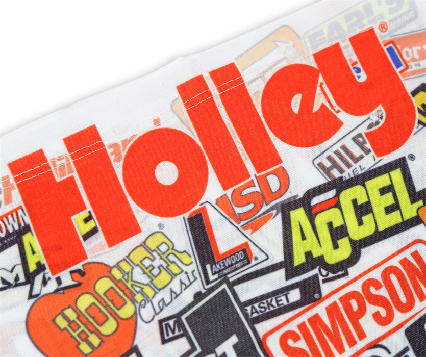 Holley 36-514 Holley Neck Gaiter; Stickerbomb; White; - Truck Part Superstore