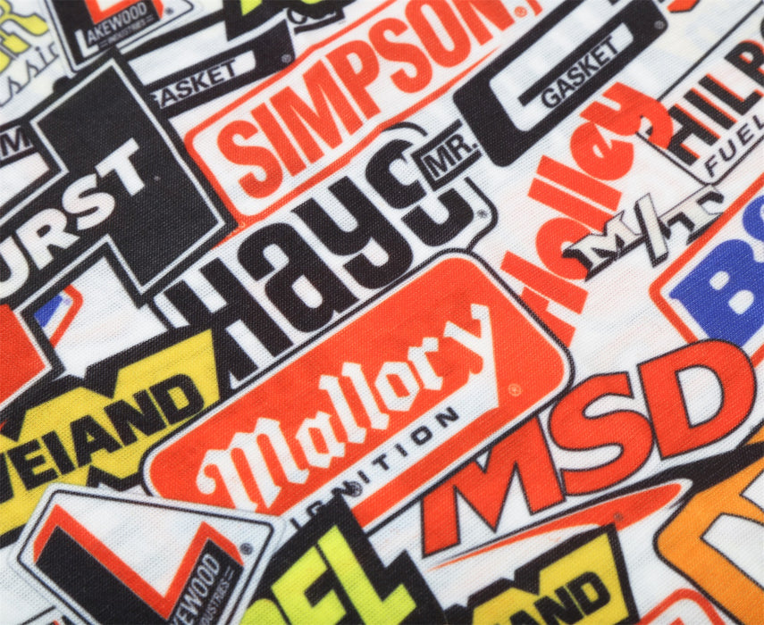 Holley 36-514 Holley Neck Gaiter; Stickerbomb; White; - Truck Part Superstore