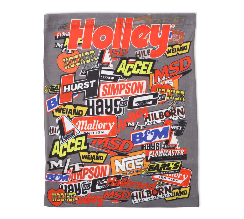 Holley 36-515 Holley Neck Gaiter; Stickerbomb; Gray; - Truck Part Superstore