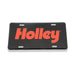Holley 36-525 License Plate Bracket; Standard 12 in. X  6 in.; Holley Logo High Gloss; - Truck Part Superstore