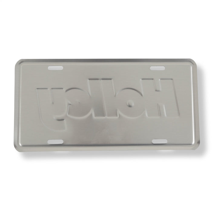 Holley 36-525 License Plate Bracket; Standard 12 in. X  6 in.; Holley Logo High Gloss; - Truck Part Superstore