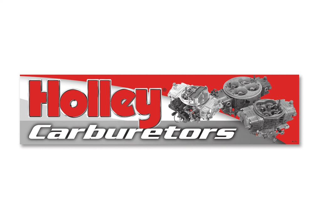 Holley 36-75 Banner; Holley Carburetors Logo; 96 in. x 24 in.; - Truck Part Superstore