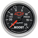 AutoMeter 3607-00406 GAUGE; VAC/BOOST; 2 1/16in.; 30INHG-20PSI; MECHANICAL; CHEVY RED BOWTIE; BLACK - Truck Part Superstore