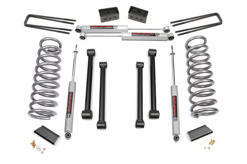 Rough Country 370.20 Suspension Lift Kit w/Shocks; 3 in. Lift; - Truck Part Superstore