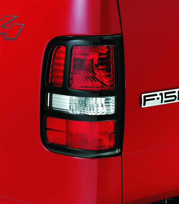 Auto Ventshade (AVS) 36225 Slots™ Taillight Covers; 2 pc.; Black/Primed; Horizontal Slot; - Truck Part Superstore