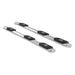 ARIES 363006-2 ARIES 363006-2 Oval Nerf Bars Wheel to Wheel (4 Inch Polished Stainless Steel) - Truck Part Superstore